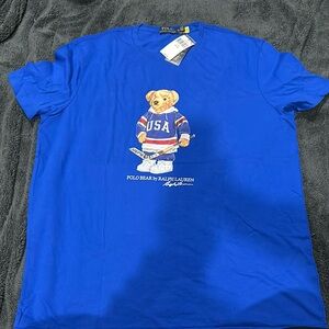 Polo by Ralph Lauren Blue Short Sleeve Tee with Graphic